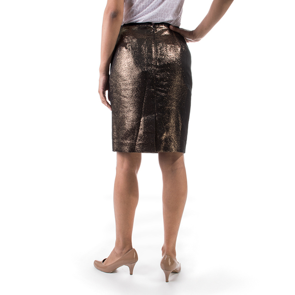 TORY BURCH BLACK COPPER SKIRTWOMENS SIZE 26